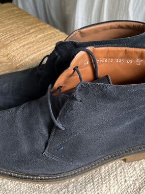 Men’s blue suede boots